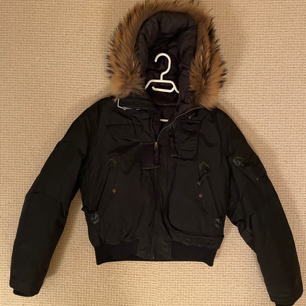 Parajumpers (p.j.s) black bomber coat